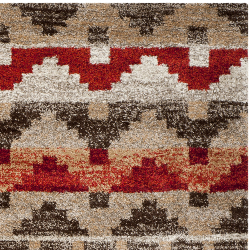 Safavieh Tahoe Beige / Terracotta Geometric Rug & Reviews Wayfair